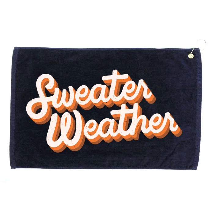 Sweater Weather Retro Grommeted Golf Towel