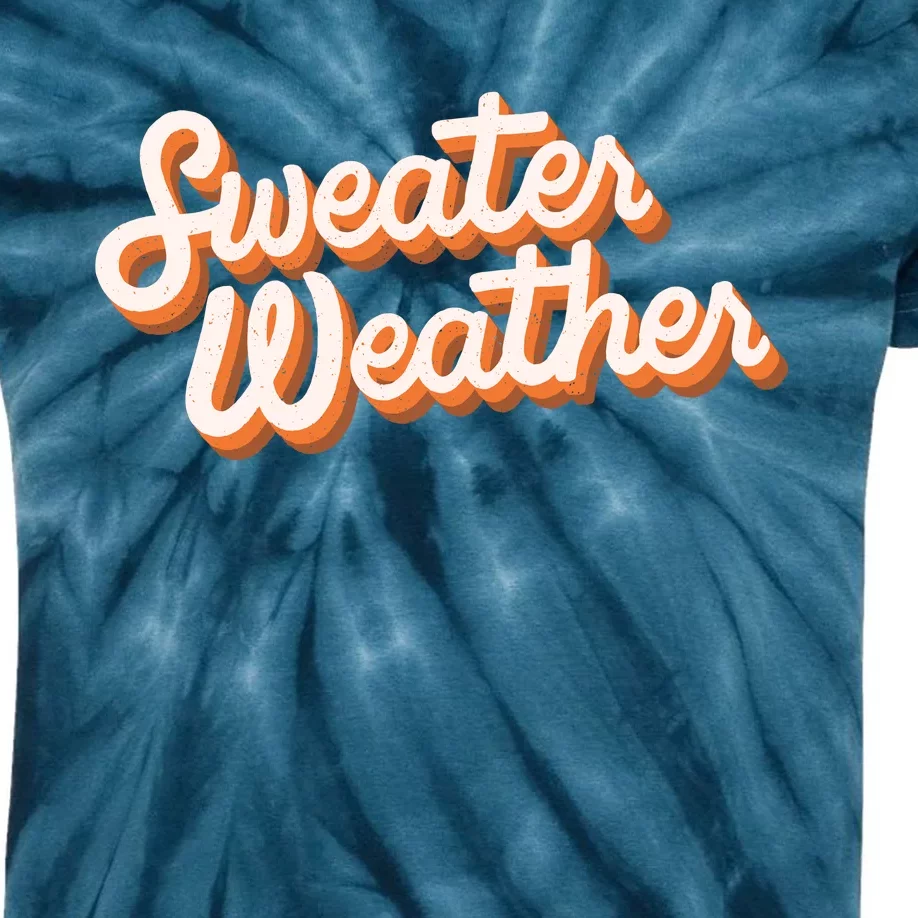 Sweater Weather Retro Kids Tie-Dye T-Shirt