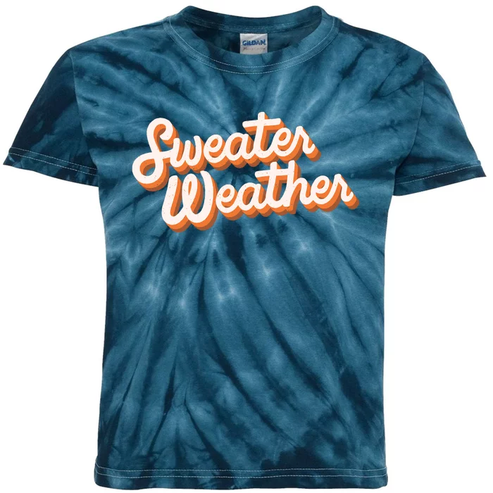 Sweater Weather Retro Kids Tie-Dye T-Shirt