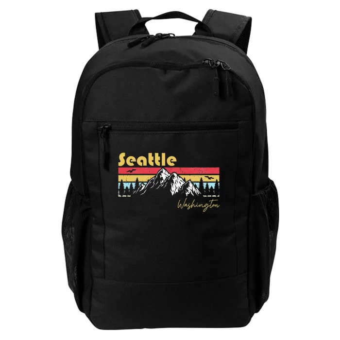 Seattle Washington Roots Hometown Vintage Home State Pride Daily Commute Backpack