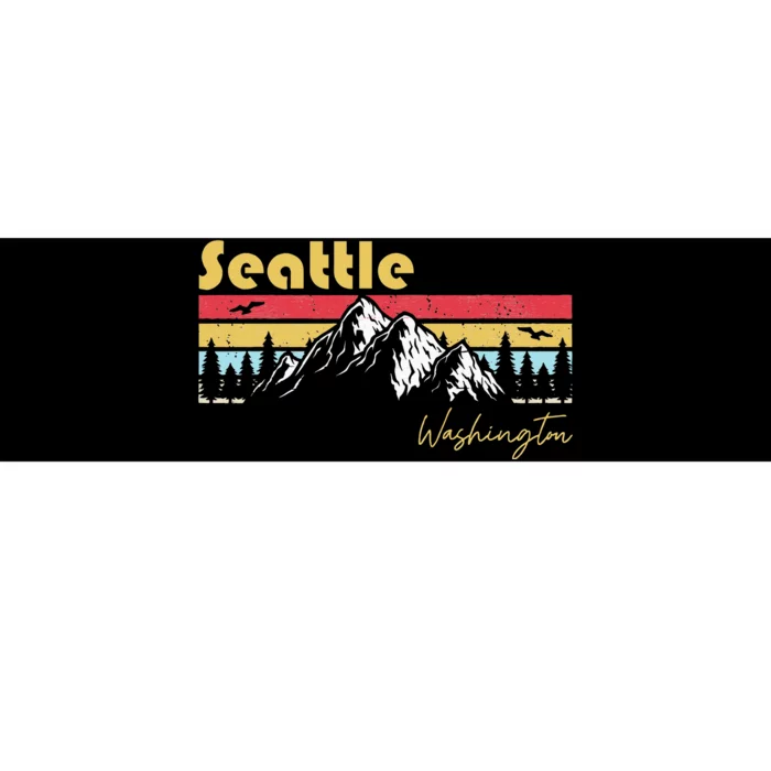 Seattle Washington Roots Hometown Vintage Home State Pride Bumper Sticker