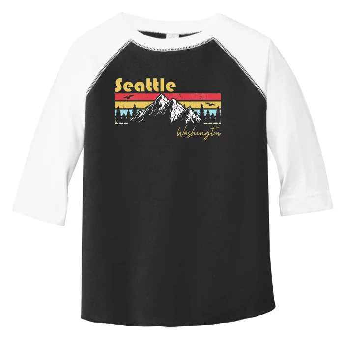 Seattle Washington Roots Hometown Vintage Home State Pride Toddler Fine Jersey T-Shirt