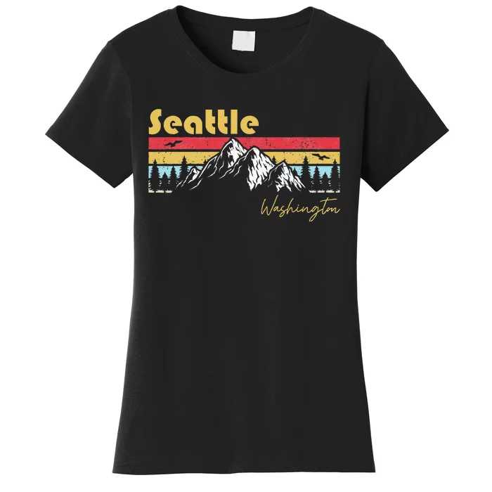 Seattle Washington Roots Hometown Vintage Home State Pride Women's T-Shirt