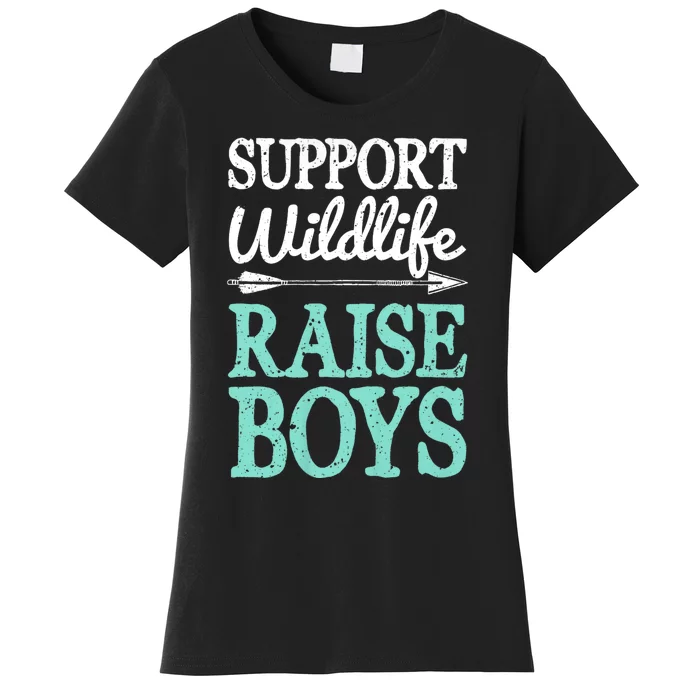 Support Wildlife Raise Mom Dad Mother Parents Women's T-Shirt