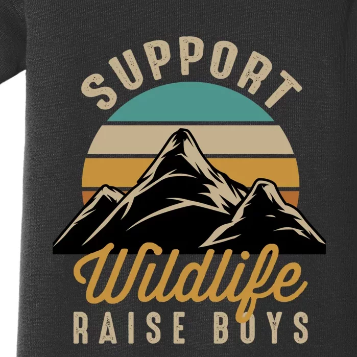 Support Wildlife Raise Boy Baby Bodysuit