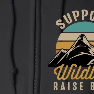 Support Wildlife Raise Boy Full Zip Hoodie