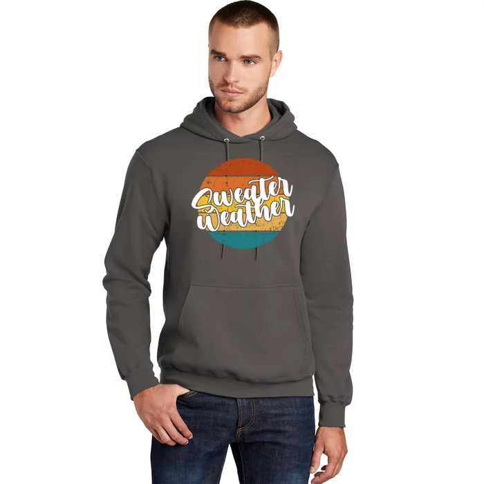 Sweater Weather Retro Vintage Fall Hoodie