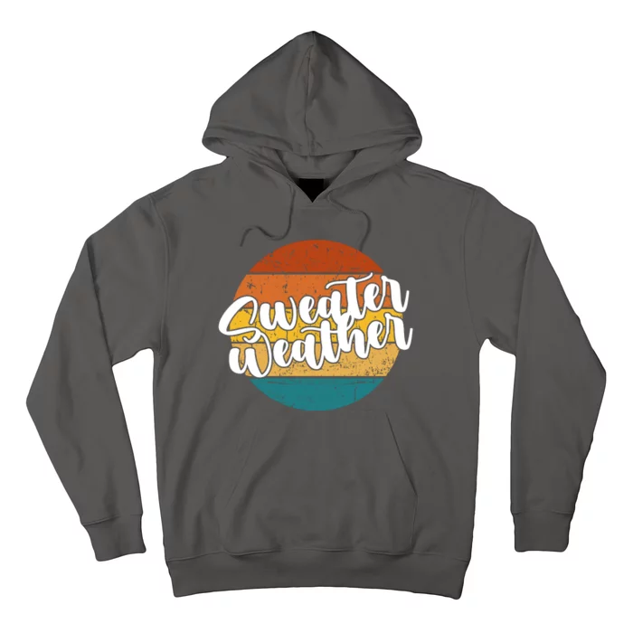 Sweater Weather Retro Vintage Fall Hoodie