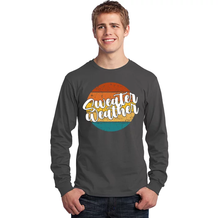 Sweater Weather Retro Vintage Fall Long Sleeve Shirt