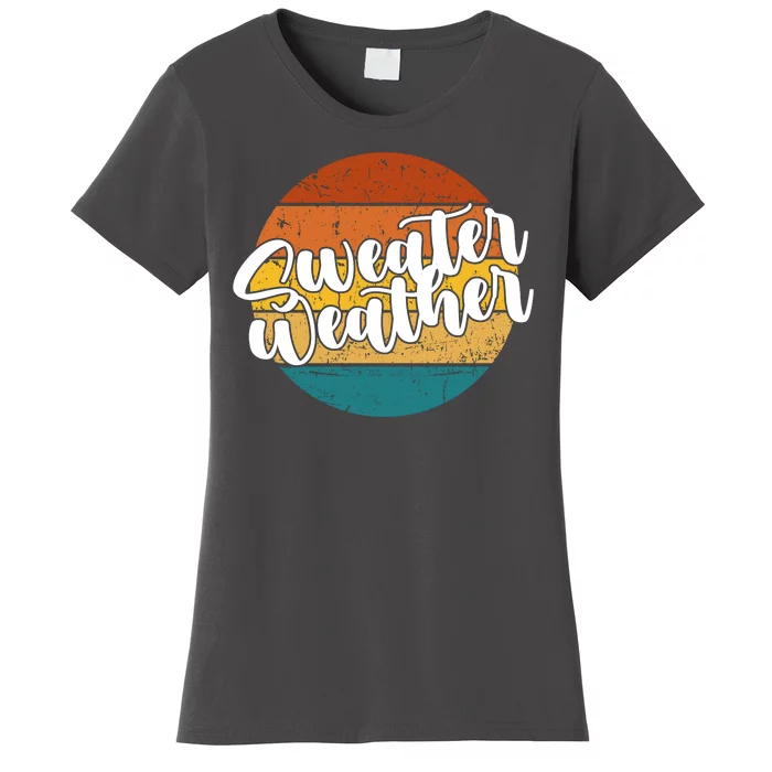 Sweater Weather Retro Vintage Fall Women's T-Shirt