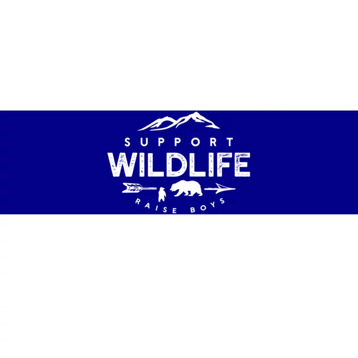 Support Wildlife Raise Funny Mom And Dad Meaningful Gift Bumper Sticker