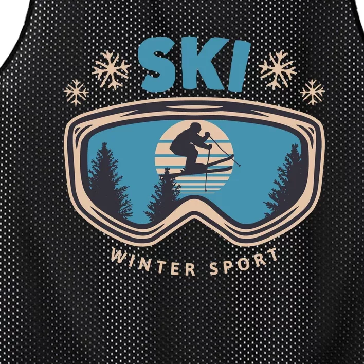 Ski Winter Sport Mesh Reversible Basketball Jersey Tank