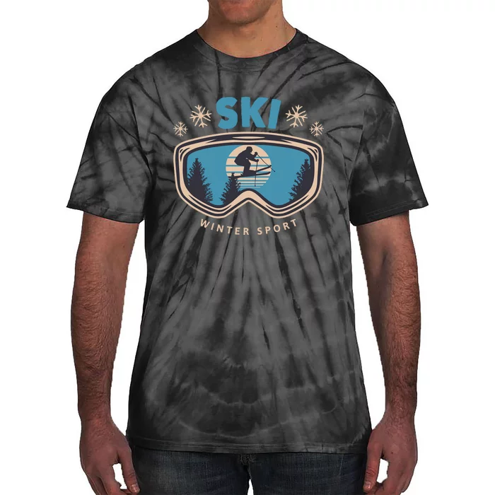 Ski Winter Sport Tie-Dye T-Shirt