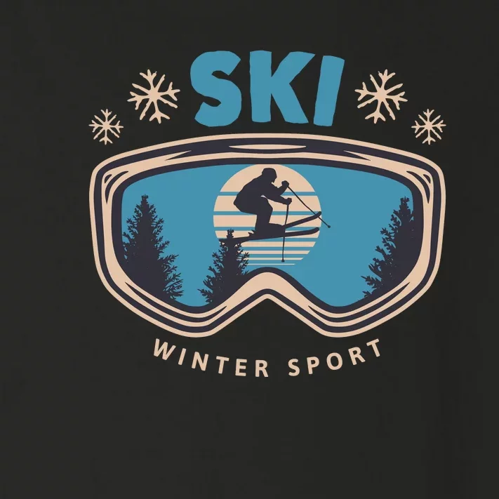 Ski Winter Sport Toddler Long Sleeve Shirt