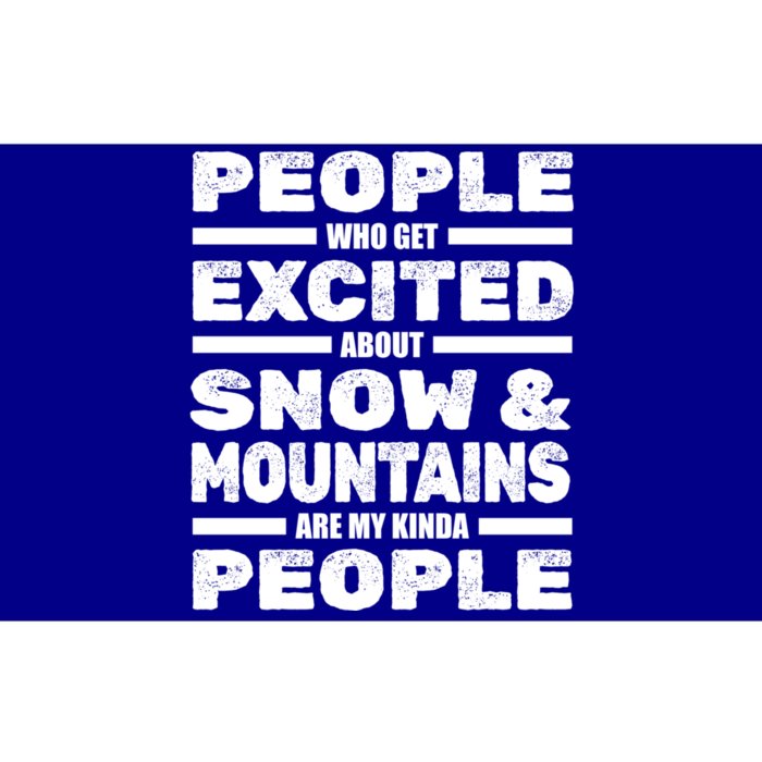 Skiing Winter Sports Cool Gift Skier Ski Snow Mountains Skiing Gift Bumper Sticker