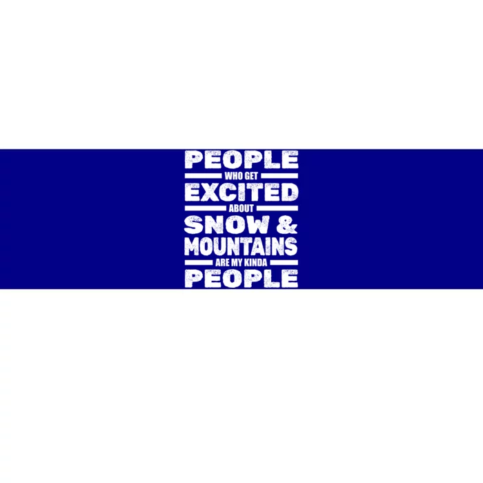 Skiing Winter Sports Cool Gift Skier Ski Snow Mountains Skiing Gift Bumper Sticker