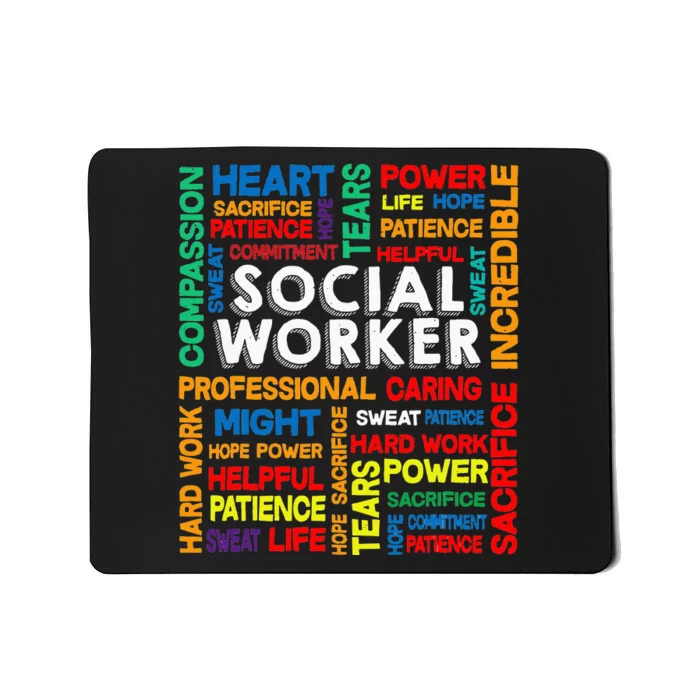 Social Worker School Social Worker Mousepad