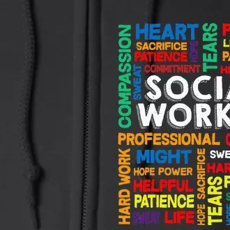 Social Worker School Social Worker Full Zip Hoodie