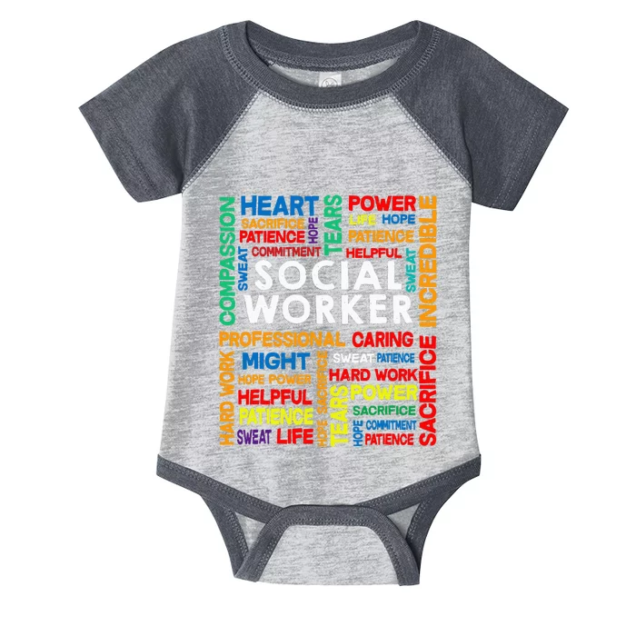 Social Worker School Social Worker Infant Baby Jersey Bodysuit