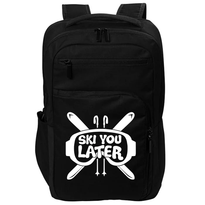 Skiing Winter Sports Gift Skier Ski Mountains Skiing Great Gift Impact Tech Backpack