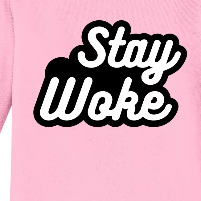 Stay Woke Baby Long Sleeve Bodysuit