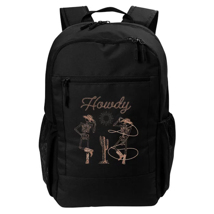 Spooky Western Skeleton Dance Halloween Costume Daily Commute Backpack