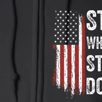 Stop Whining Start Doing Full Zip Hoodie