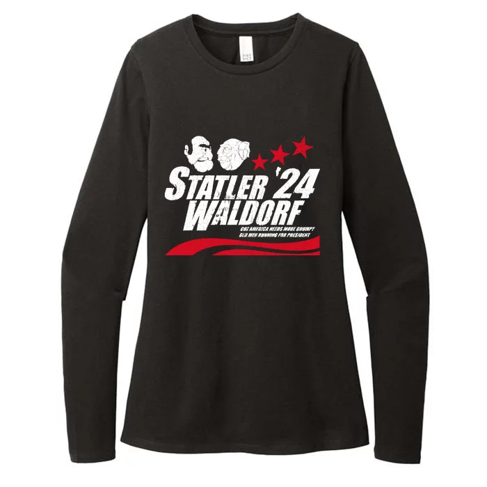 Statler Waldorf Womens CVC Long Sleeve Shirt