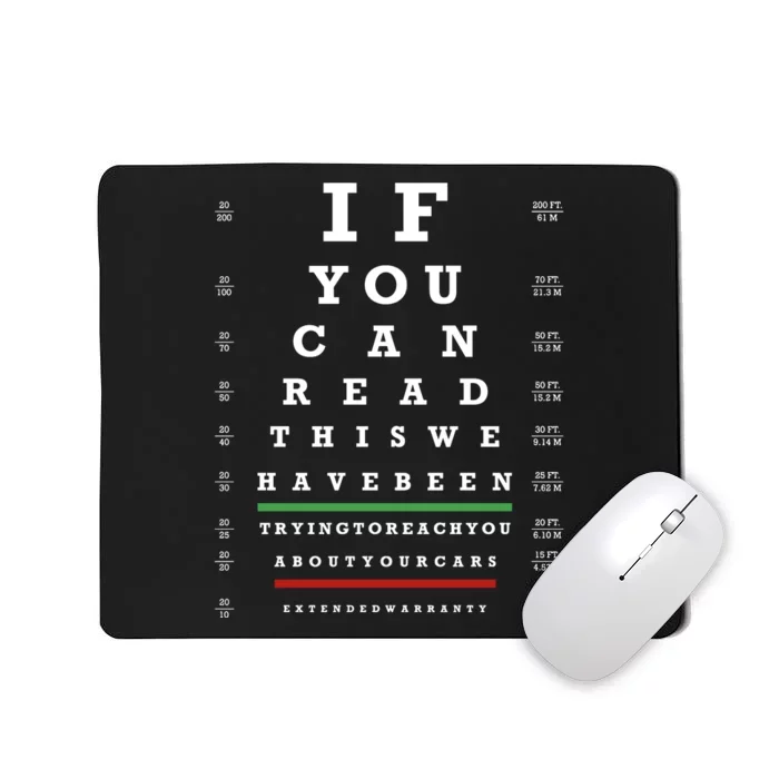 Snellen Warranty Mousepad