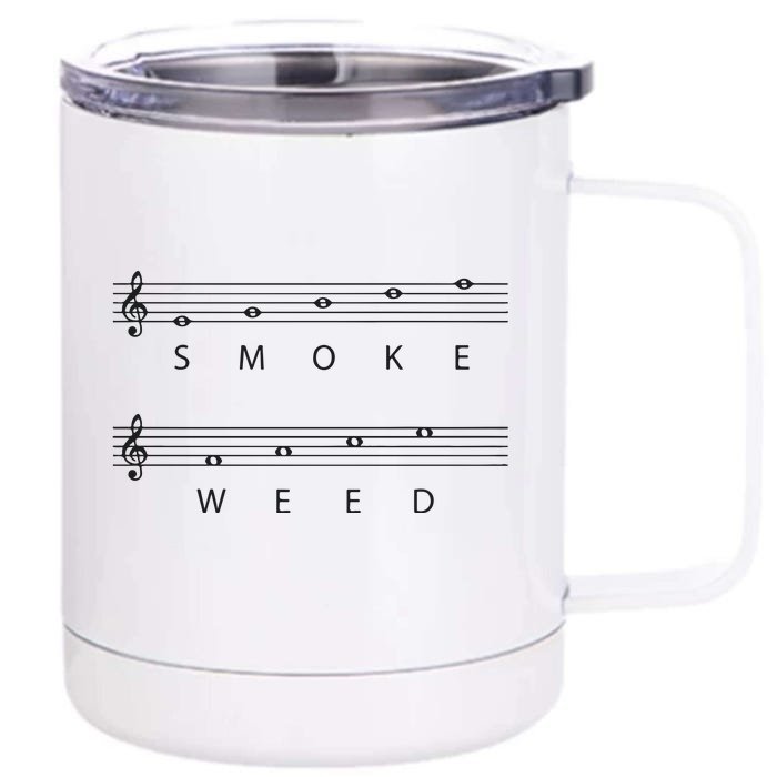 Smoke Weed Front & Back 12oz Stainless Steel Tumbler Cup