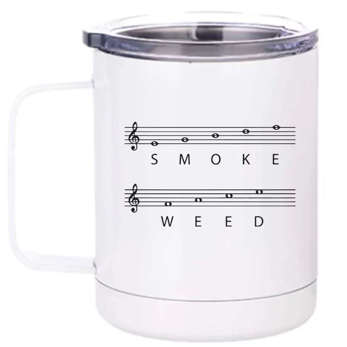 Smoke Weed Front & Back 12oz Stainless Steel Tumbler Cup