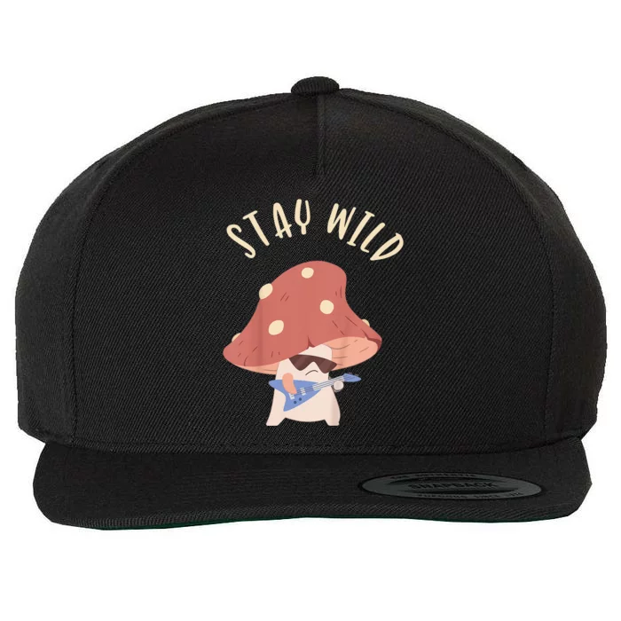 Stay Wild Wool Snapback Cap