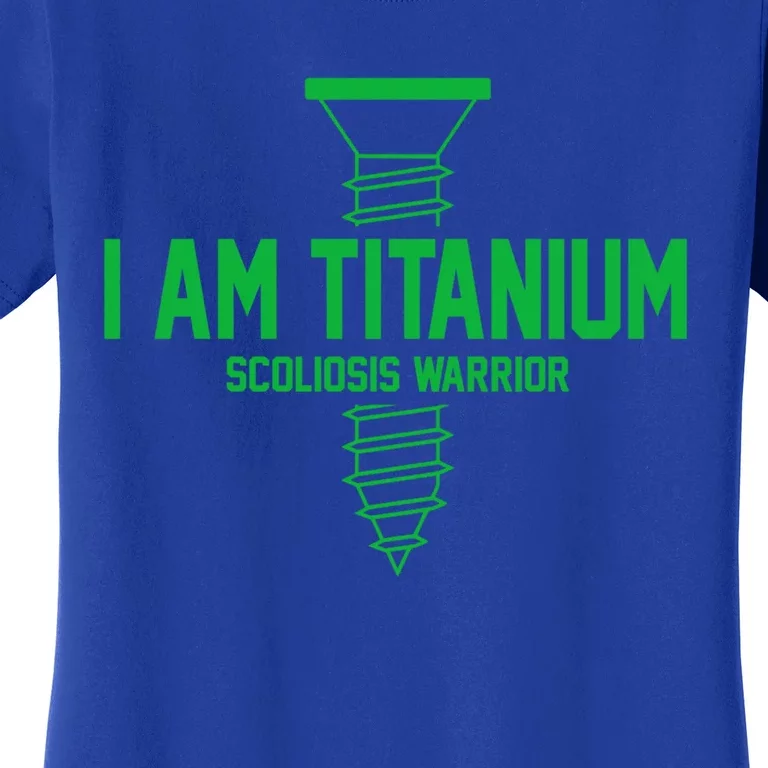 Scoliosis Warrior Scoliosis Awareness Green Ribbon Support Gift Women's T-Shirt