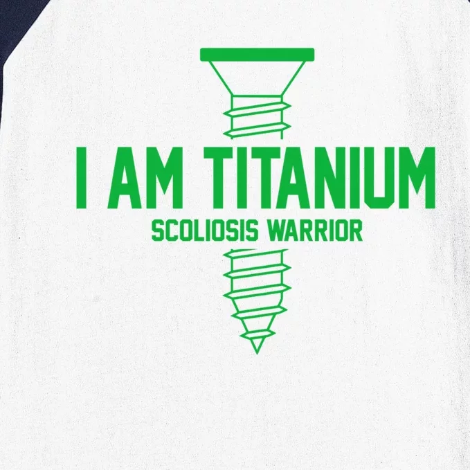 Scoliosis Warrior Scoliosis Awareness Green Ribbon Support Gift Baseball Sleeve Shirt