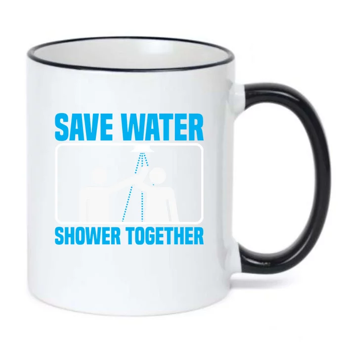 Save Water Shower Together Funny Jokes Gift World Water Day Gift Black Color Changing Mug