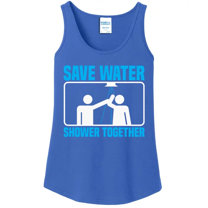 Save Water Shower Together Funny Jokes Gift World Water Day Gift Ladies Essential Tank