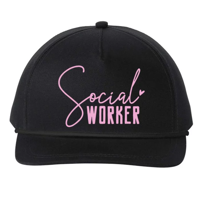 Social Work Social Worker Cool Gift Snapback Five-Panel Rope Hat