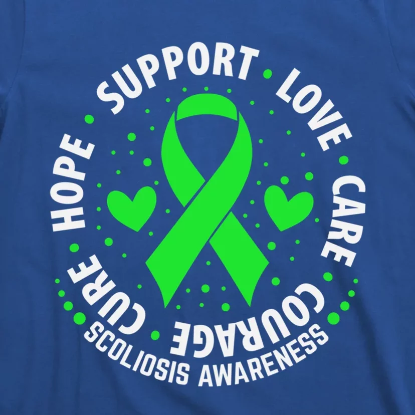 Scoliosis Warrior Survivor Green Ribbon Scoliosis Awareness Gift T-Shirt