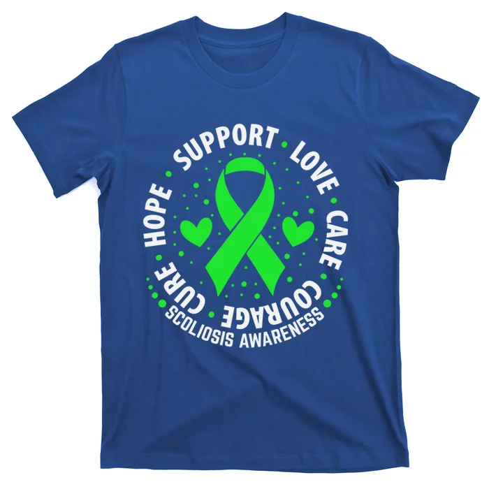 Scoliosis Warrior Survivor Green Ribbon Scoliosis Awareness Gift T-Shirt