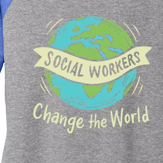 Social Work Social Worker Great Gift Women's Tri-Blend 3/4-Sleeve Raglan Shirt