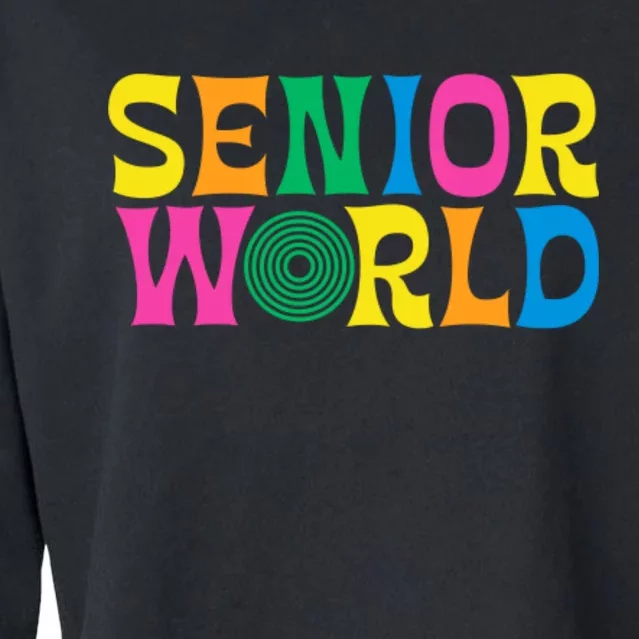 Senior World Cropped Pullover Crew