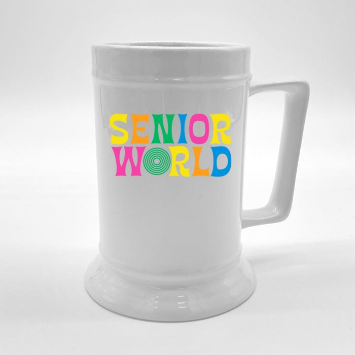 Senior World Front & Back Beer Stein