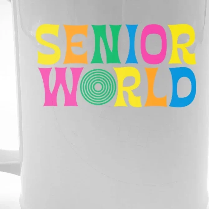 Senior World Front & Back Beer Stein