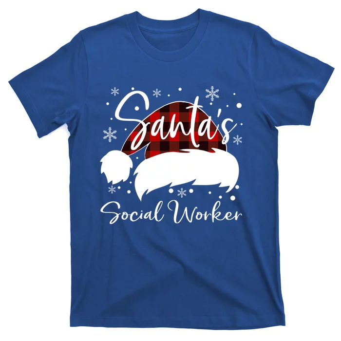 Social Worker Santas Favorite Nurse Social Worker Elf Love Gift T-Shirt