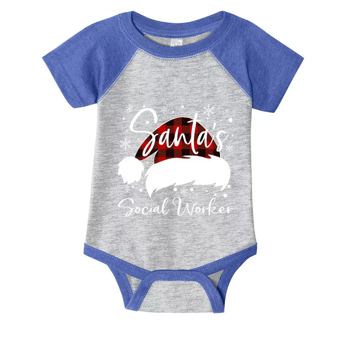 Social Worker Santas Favorite Nurse Social Worker Elf Love Gift Infant Baby Jersey Bodysuit