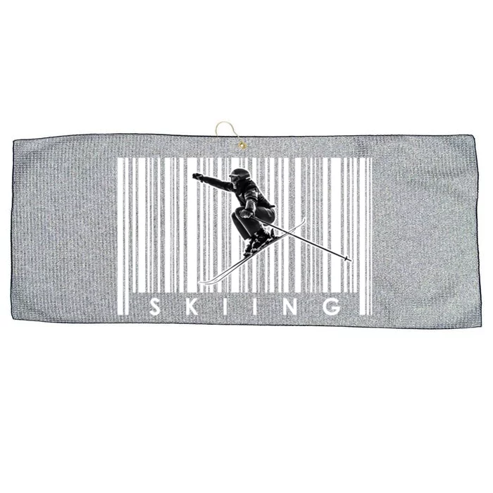 Skiing Winter Snow Sports Cool Gift Skier Skis Mountains Skiing Meaningful Gift Large Microfiber Waffle Golf Towel