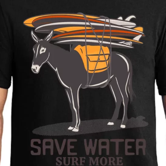 Save Water Surf More Tee Gift Pajama Set