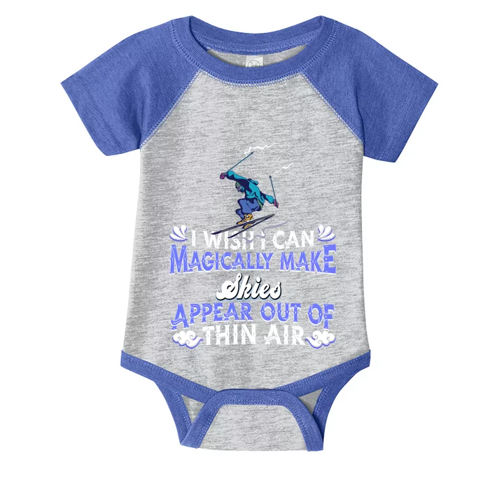 Skiing Winter Sports Great Gift Magical Skier Ski Mountains Skiing Gift Infant Baby Jersey Bodysuit