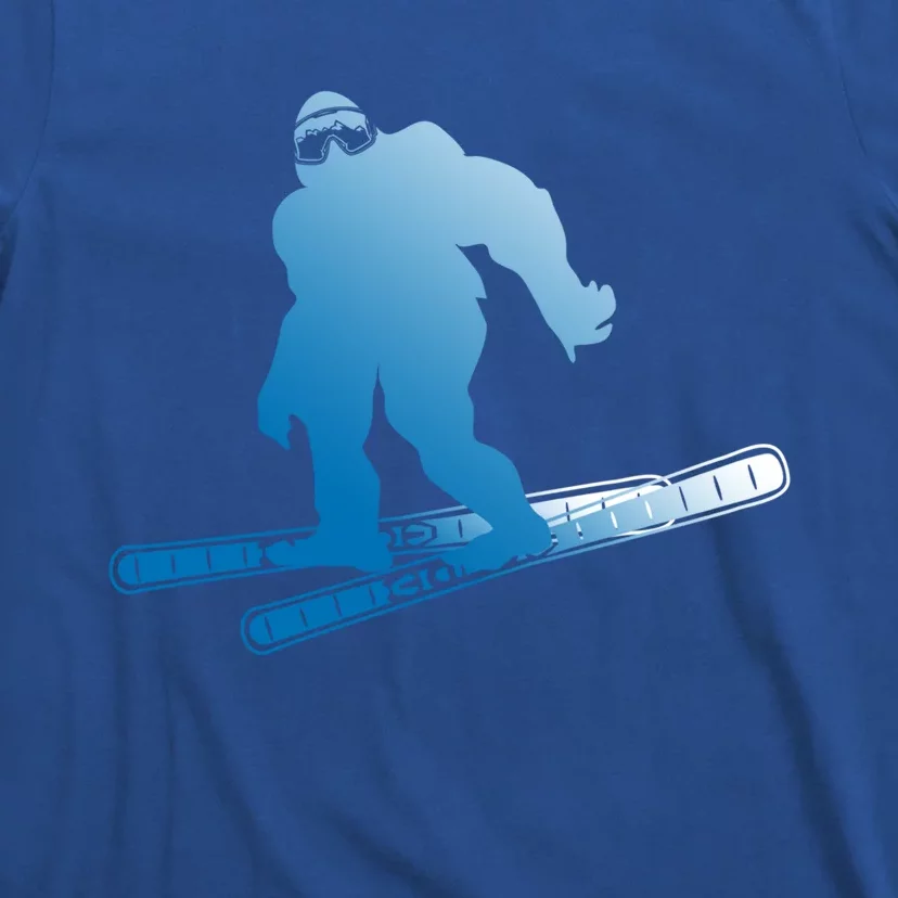 Ski Winter Sports Sasquatch Cryptozoology Skiing Bigfoot Gift T-Shirt