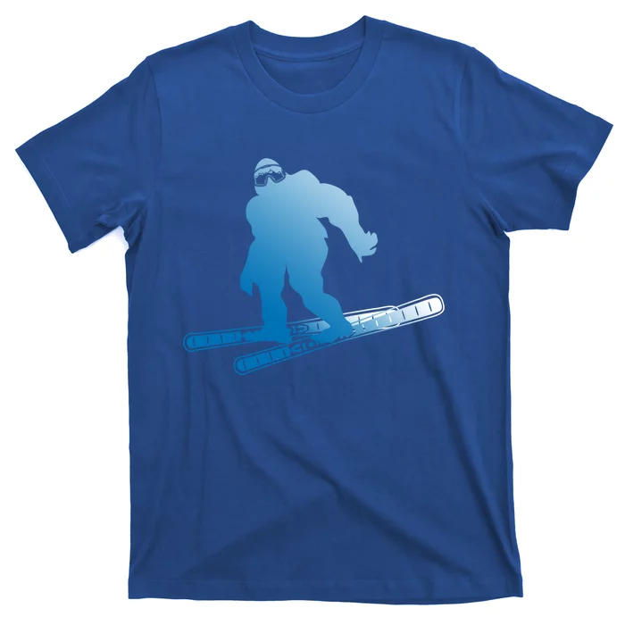 Ski Winter Sports Sasquatch Cryptozoology Skiing Bigfoot Gift T-Shirt